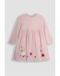 Платье из рубчатой марли, розовый Jojo maman bébé