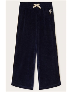Широкие велюровые брюки джоггеры, синий Monsoon