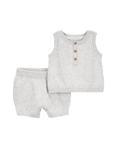 Комплект из свитера, майки и шорт Baby из 2 предметов, цвет Heather Carter`s