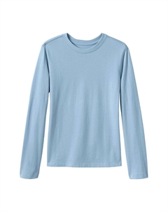 Базовая футболка школьной формы для девочек 2–20 лет, цвет Chambray Blue Lands' end