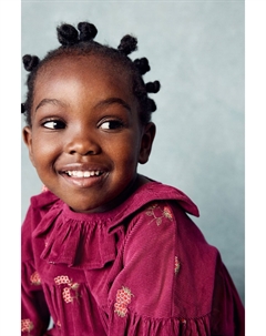 Платье с вышитым воротником (3 мес 8 лет), розовый Next