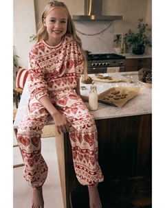 Уютная флисовая пижама (3 16 лет), бежевый Next