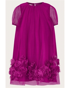 Платье А силуэта с 3D розой, розовый Monsoon