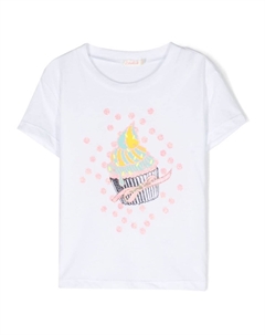 Футболка с графичным принтом, белый Billieblush