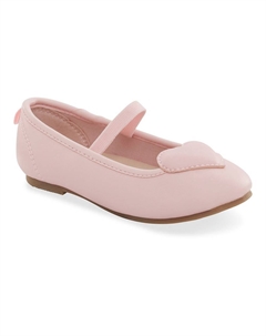 Балетки с сердечком для девочек Amore для малышей, розовый Carter`s