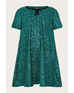 Платье трапеция Sienna с пайетками, зеленый Monsoon