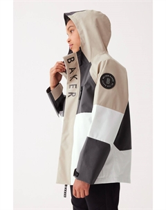 Водонепроницаемая куртка дождевик с цветными блоками, нейтральный Baker by ted baker