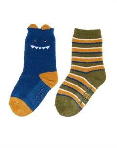 Комплект из 2 уютных носков для малышей, цвет Dino Cuddl duds
