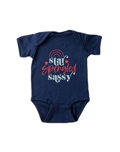Боди Sassy Baby с блестками и звездами, темно-синий The juniper shop