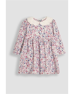 Платье с цветочным воротником шторой, розовый Jojo maman bébé