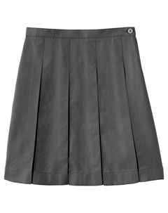Школьная форма для девочек 4–16 лет, плиссированная юбка ниже колена, серый Lands' end