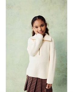 Джемпер с застежкой молнией (3 16 лет), экрю Next