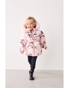 Стеганое пальто с цветочным принтом, розовый Baker by ted baker