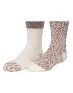 Комплект из 4 носков из синели Spacedye для девочек Plushfill, цвет Toasted Marshmallow Cuddl duds