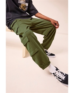 100% хлопок, трикотажные брюки парашют (3 16 лет), зеленый Next