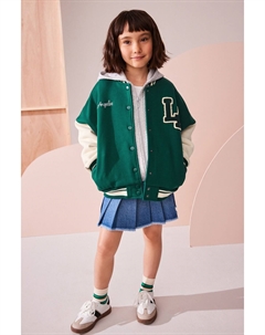 Куртка с вышивкой для студентов (3 16 лет), зеленый Next