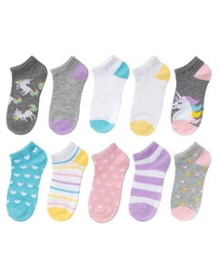 Комплект из 10 носков для девочек «Непоказ», цвет Unicorn So