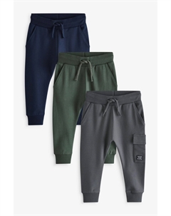 Суперузкие универсальные джоггеры, 3 пары (3 мес 7 лет), синий Next