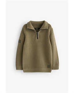 Джемпер трикотажный практичный с застежкой молнией (3 16 лет), зеленый Next