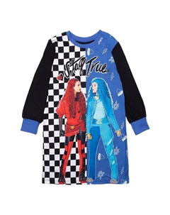 Ночная рубашка "Оставайся верным своему сердцу" для девочек 6–12 лет, цвет Blue Black Licensed character