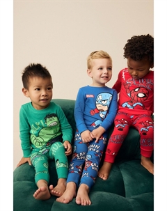 Пижамы Snuggle, 3 шт в упаковке, мультиколор Next