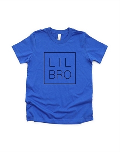 Молодежная футболка Lil Bro Square с короткими рукавами и рисунком, цвет Royal The juniper shop