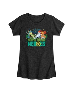 Футболка с рисунком «Как приручить дракона» для девочек, цвет Heather Black Licensed character