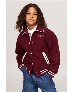 Университетская куртка бомбер, красный Tommy hilfiger