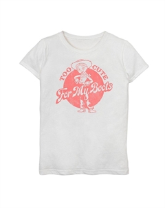 Футболка с рисунком «Too Cute» для девочек 7–16 лет Disney/Pixar «История игрушек 4 Джесси», белый Licensed character