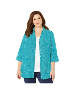 Женская блузка The Timeless блузки больших размеров, цвет Vibrant Turq Dotted Catherine's