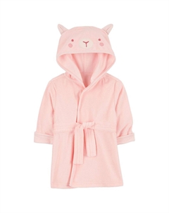 Махровый халат с капюшоном Baby Animal, розовый Carter`s