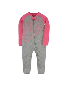 Сплошная пижама для сна и игр Futura Footed для маленьких девочек, серый Nike