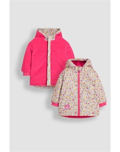 Куртка на флисовой подкладке, розовый Jojo maman bébé