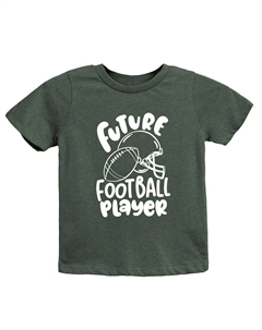 Футболка с короткими рукавами и рисунком для малышей «Футболист будущего», цвет Heather Forest The juniper shop