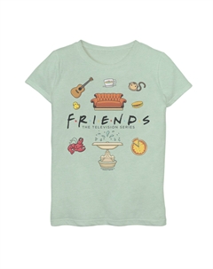 Футболка с рисунком «Jumble» в стиле чиби для девочек 7–16 лет, светло-зеленый Licensed character