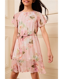 Блестящее платье трапеция (от 2 до 16 лет), розовый Lipsy