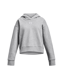 Толстовка Rival из флиса с короткими рукавами, серый Under armour