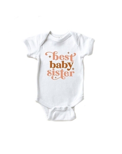 Лучшее детское боди Baby Sister, белый The juniper shop