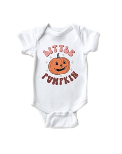 Детское боди в стиле ретро Little Pumpkin, белый The juniper shop