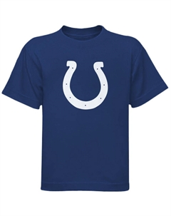 Футболка с логотипом молодежной команды «Индианаполис Кольтс» — синяя, цвет Clt Blue Outerstuff