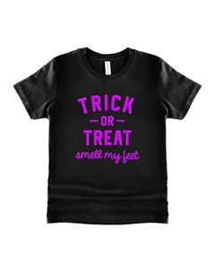 Футболка с короткими рукавами и графикой для малышей с принтом Smell My Feet, черный The juniper shop