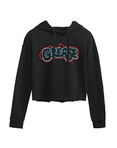 Укороченная худи с графическим рисунком и логотипом Juniors' Grease Car Licensed character