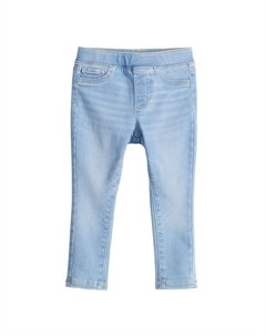 Джеггинсы без застежек для девочек 4–14 лет со средней посадкой, цвет Light Wash Jumping beans