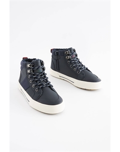 Высокие ботинки на шнуровке и высоком верхе из материала Thinsulate, синий Next