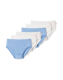 Брюки Underpants Fine Rib Organic Cotton, цвет Blue/White Schiesser