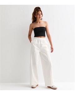 Белые широкие джоггеры для девочек, белый New look