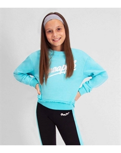 Толстовка с логотипом Girls Бирюзовый ананас, бирюзовый Pineapple
