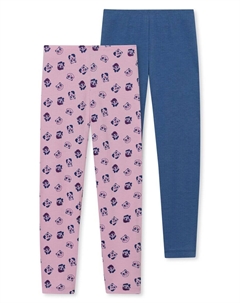 Леггинсы Skinny Leggings 95/5, цвет Dark blue/Pink Schiesser