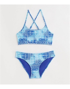 Синий комплект бикини для девочек с эффектом омбре, синий New look