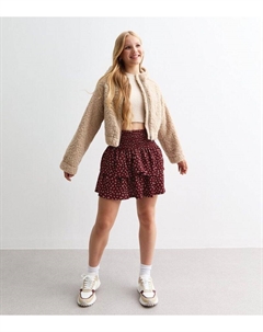 Красная юбка с цветочным принтом для девочек Rara, красный New look